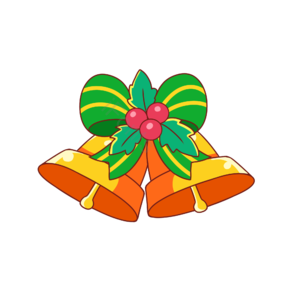 西方节日 圣诞节 圣诞元素 铃铛 蝴蝶结