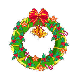 圣诞节 圣诞元素 圣诞装饰 圣诞花圈 圣诞树圈