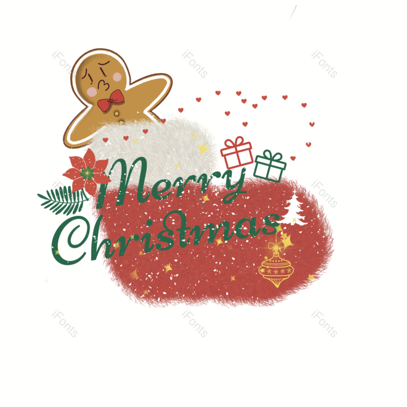 圣诞袜子图片,手绘元素,圣诞节PNG,圣诞树免抠素材