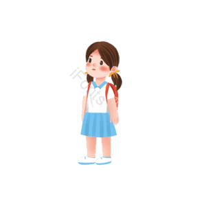 手绘风格 卡通人物 小女孩 卡通元素 卡通