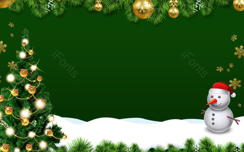 圣诞节 平安夜 圣诞元素 红绿 节日氛围