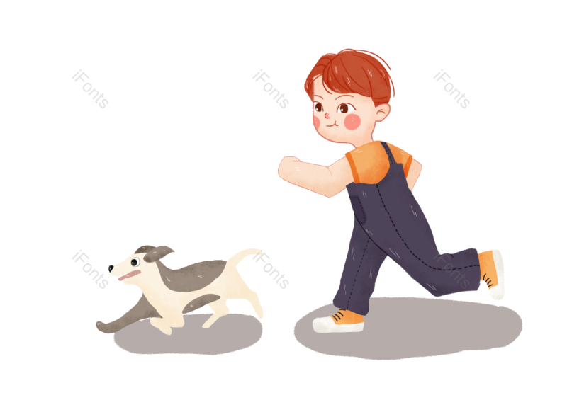 儿童节图片,奔跑元素,儿童PNG,卡通儿童免抠素材