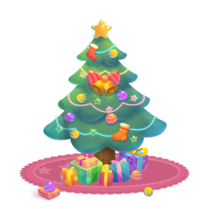 手绘风 圣诞节 圣诞礼物 圣诞树 圣诞