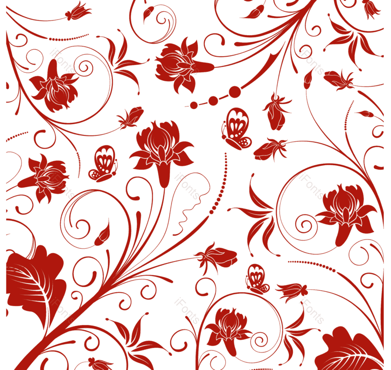 花纹图片,底纹元素,传统PNG,花朵免抠素材
