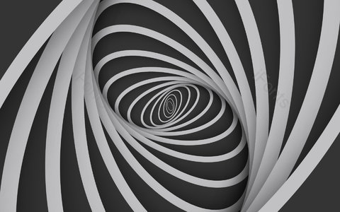 灰色 立体空间 螺旋 线条 缩小 三维 空间 背景