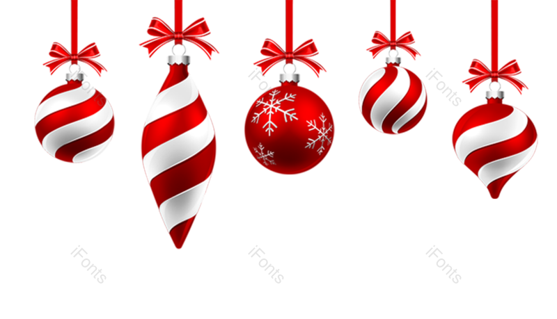 装饰图片,节日元素,圣诞装饰PNG,红色免抠素材