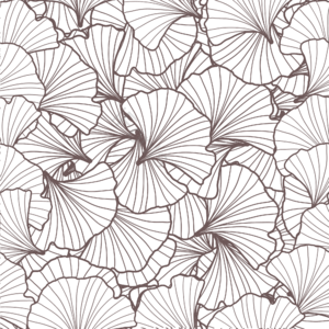 透明底纹 银杏叶 植物纹理 植物线条 中国风 简约线条 现代 四方连续