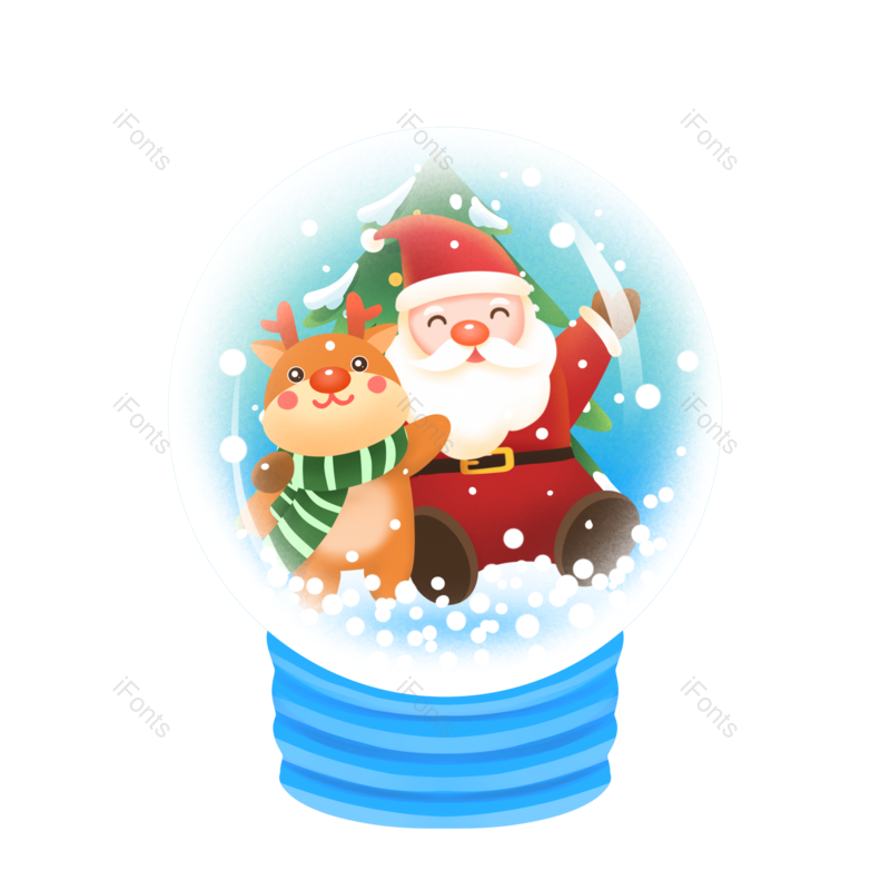 设计元素图片,水晶球元素,手绘PNG,圣诞免抠素材