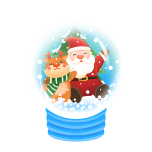 手绘 西方节日 圣诞节 圣诞 水晶球 设计元素