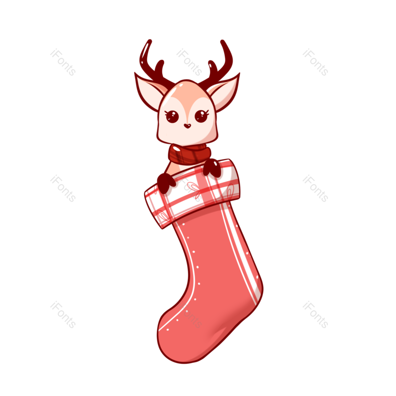 圣诞袜图片,袜子元素,圣诞节PNG,免抠素材