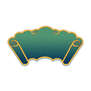 扇形 底部 金色绿色 促销 节日 小年