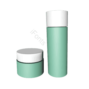 C4D 立体瓶子 化妆品瓶 化妆品模型 产品模型 3d立体插画