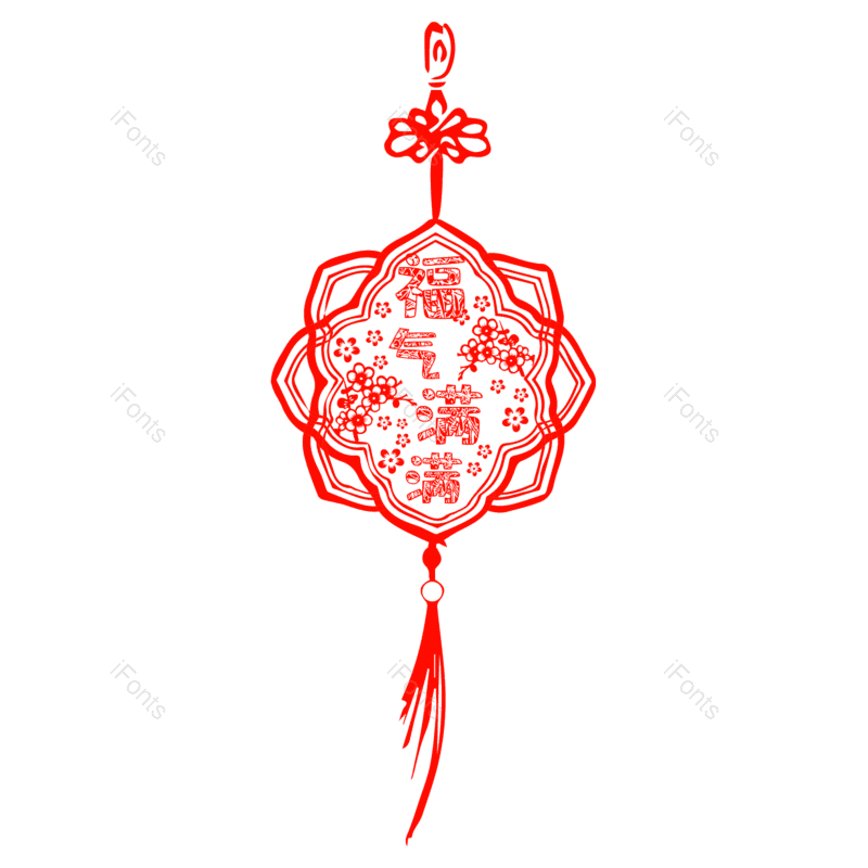 剪纸风格图片,新年元素,红色喜庆PNG,免抠素材