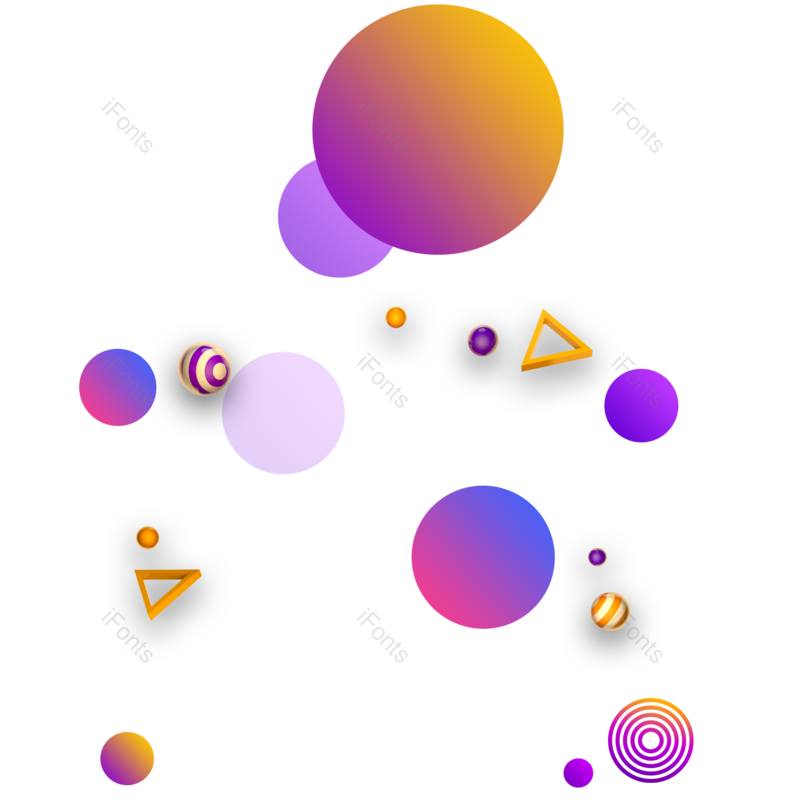 紫色图片,漂浮元素,双12PNG,创意免抠素材