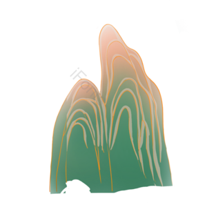 电商 png 传统 插画 大气 国潮 山