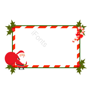 圣诞 边框 元素 免抠 圣诞老人