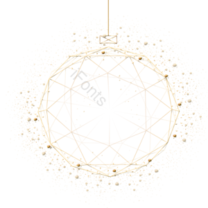 简约 科技 动感 金色 装饰 圣诞球