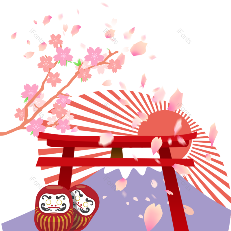 装饰图片,日本风元素,日本PNG,樱花免抠素材