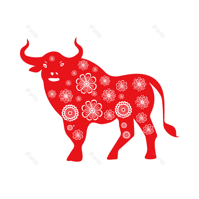 喜庆图片,剪纸风格元素,红色PNG,新年免抠素材