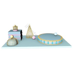 C4D 圆形舞台 立体舞台 电商元素 双十二