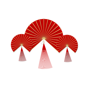 剪纸 扇形 装饰 新年剪纸 国潮装饰 新年装饰 吊饰 春节