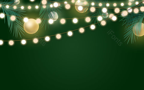 圣诞树 节日背景 简约风 灯光 唯美