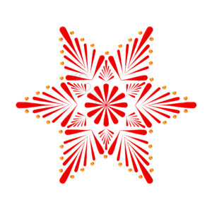 剪纸雪花 红色 雪花 剪纸 圣诞雪花 圣诞节 新年剪纸