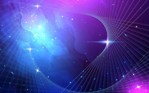 蓝色渐变 星空背景 星辰大海 线网 流线体 星空 科技背景 科技大气