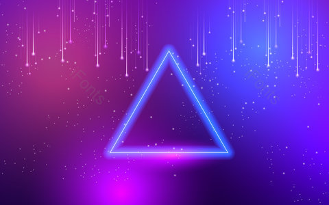 紫色渐变 渐变 三角形 闪亮 发光 星星 光点 电商背景