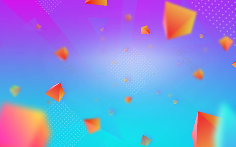 紫色背景 蓝色背景 渐变背景 锥形 立体 几何 纹理 电商背景