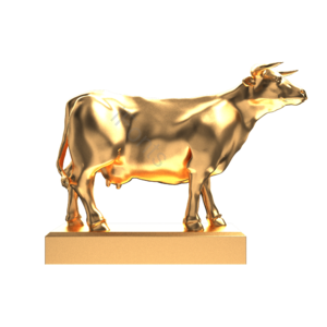 金色 牛 金牛 新年 过年 春节 牛年