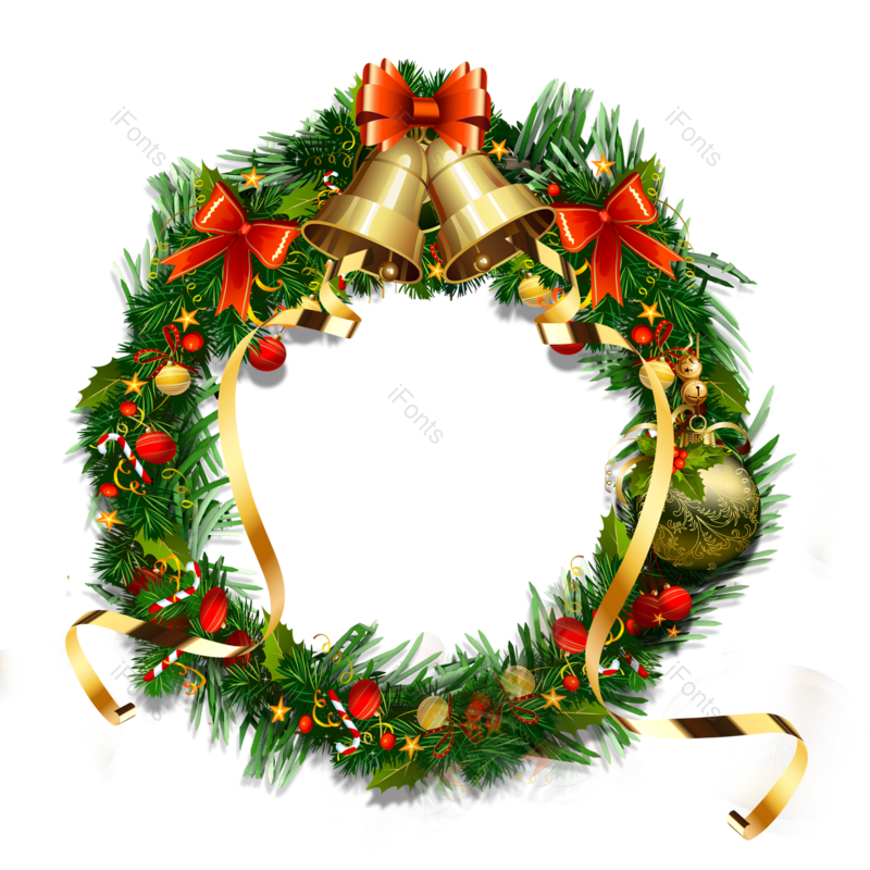彩带图片,花环元素,圣诞花环PNG,圣诞免抠素材