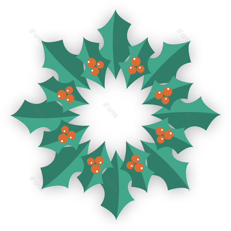 卡通图片,绿色元素,红色PNG,圣诞节免抠素材