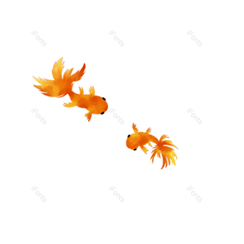卡通金鱼图片,元素,PNG,免抠素材