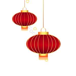 大红灯笼 春节庆祝 喜庆灯笼 过年元素 元宵节灯笼 除夕
