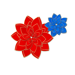 剪纸 红色 花朵 立体花朵 新年剪纸 红色花朵 国潮剪纸 国潮花朵