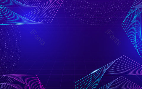 蓝色背景 科技感 科技风 渐变 线格 线网 线装 几何