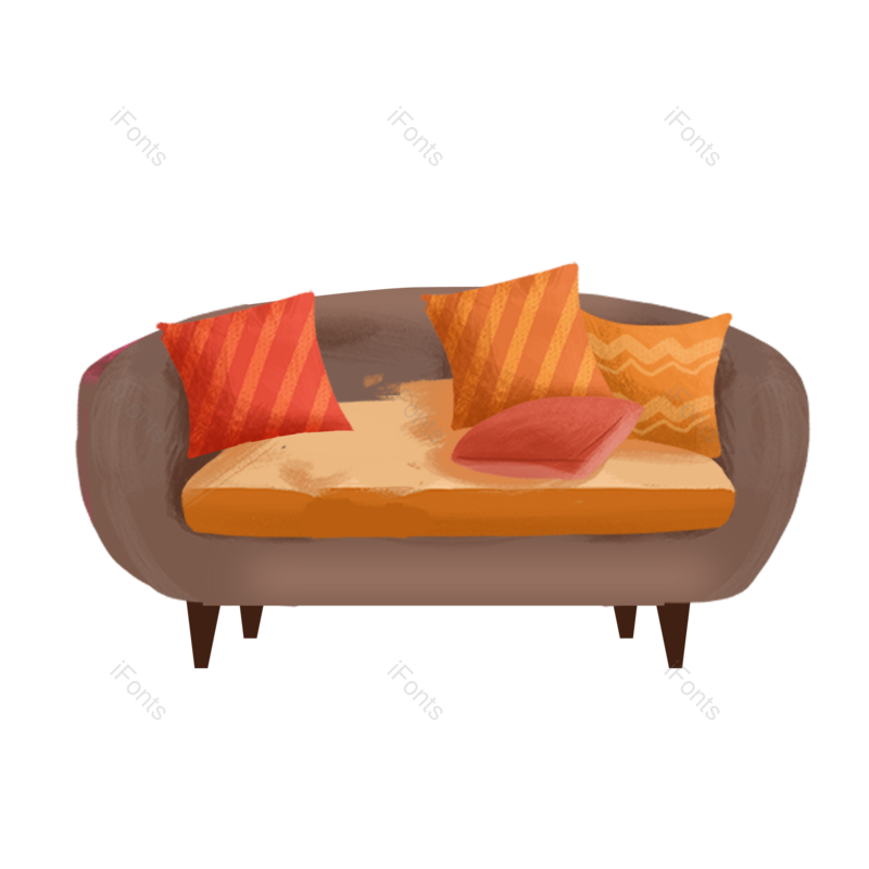 家具图片,家具装饰元素,椅子PNG,卡通椅子免抠素材