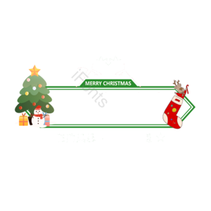 圣诞节 平安夜 卡通 圣诞 节日  边框 背景框