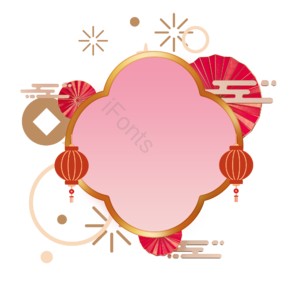 春节 过年 新年 装饰 背景 节日