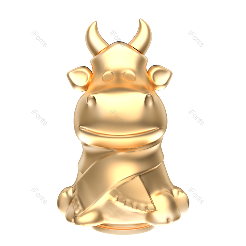 元素图片,新年元素,金色PNG,免抠素材