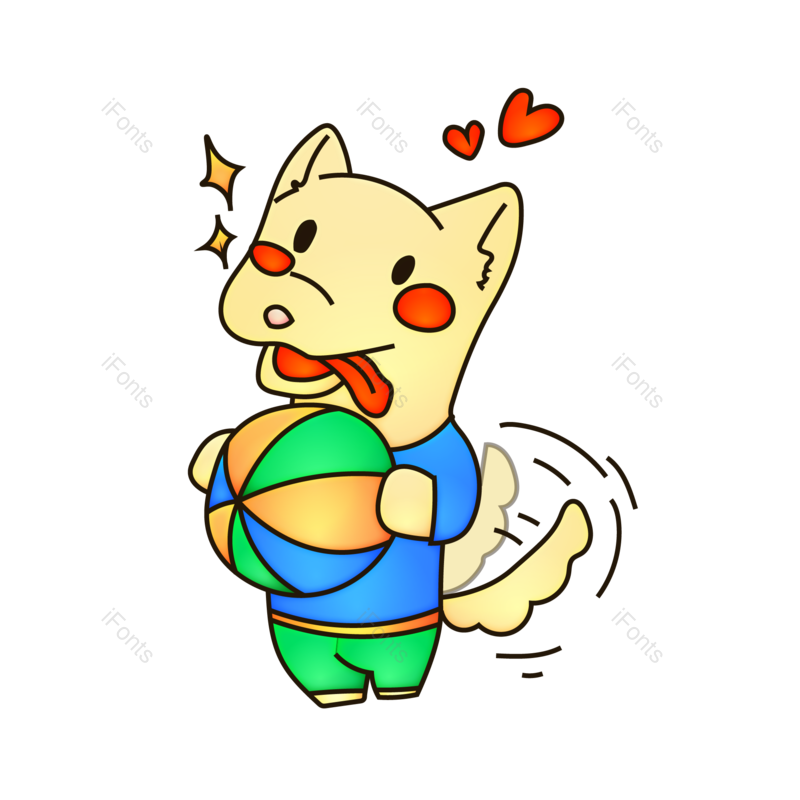 简笔画图片,卡通动物元素,PNG,免抠素材