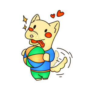 简笔画 卡通动物 AI 免扣元素 狗