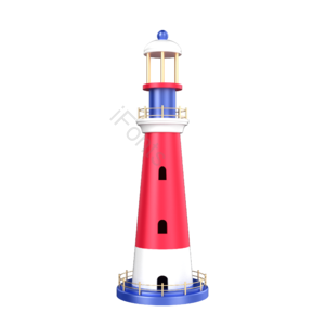 灯塔 装饰 元素 摆件 圣诞节 节日