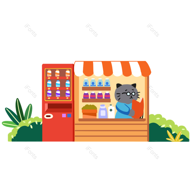 卡通图片,儿童元素,小猫PNG,店铺免抠素材