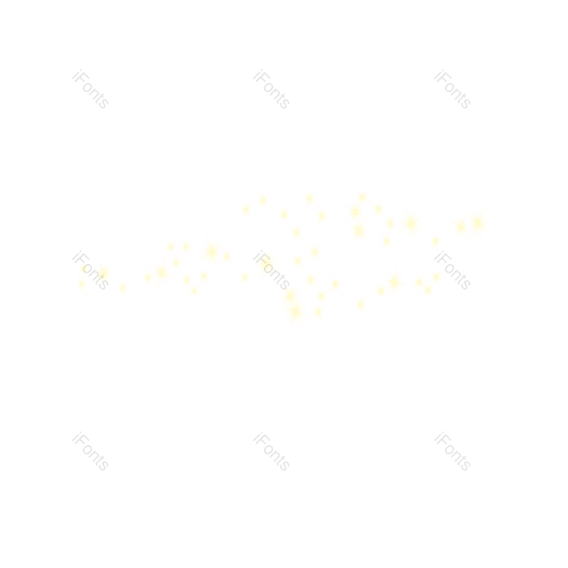 透明图片,星光元素,特效PNG,金色免抠素材