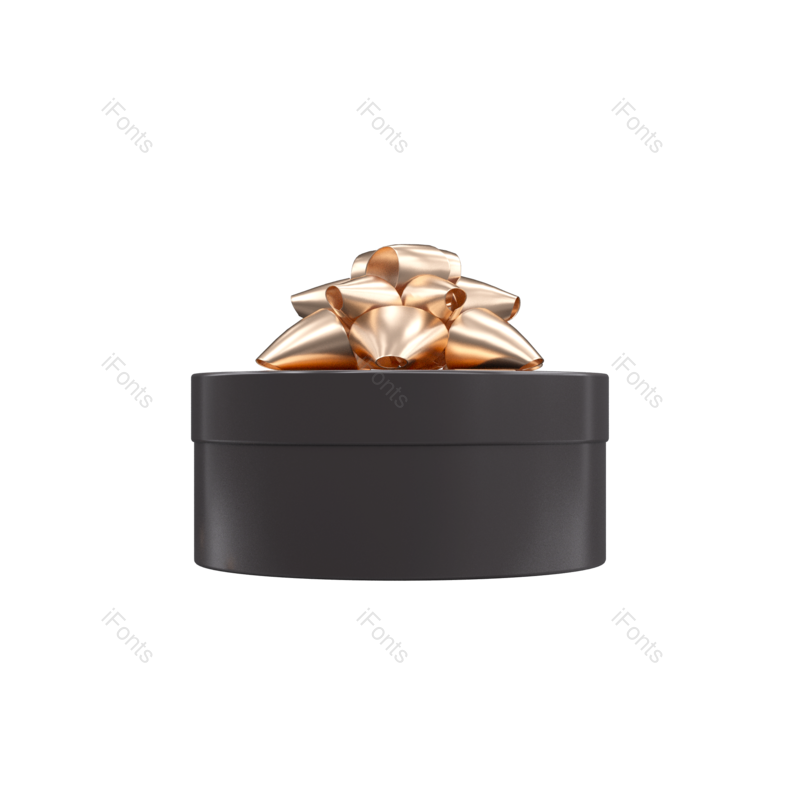 节日元素图片,装饰元素元素,黑色礼盒PNG,礼物盒免抠素材