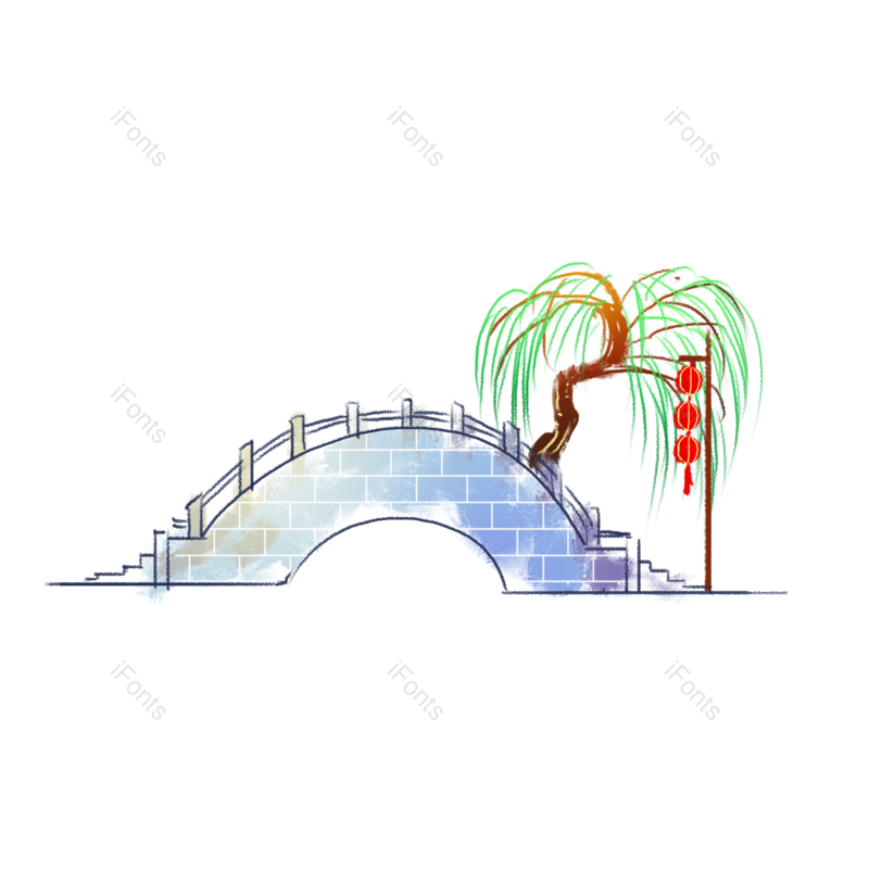 水墨图片,春季元素,古风PNG,免抠素材