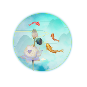 国潮 复古 古典 传统 中国风 水墨 荷花 莲花