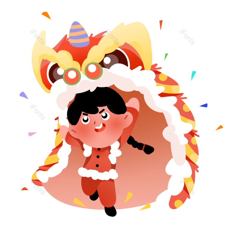 春节图片,新年元素,可爱PNG,免抠素材